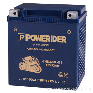 12v 32ah nano-gel technology motorcycle starter battery